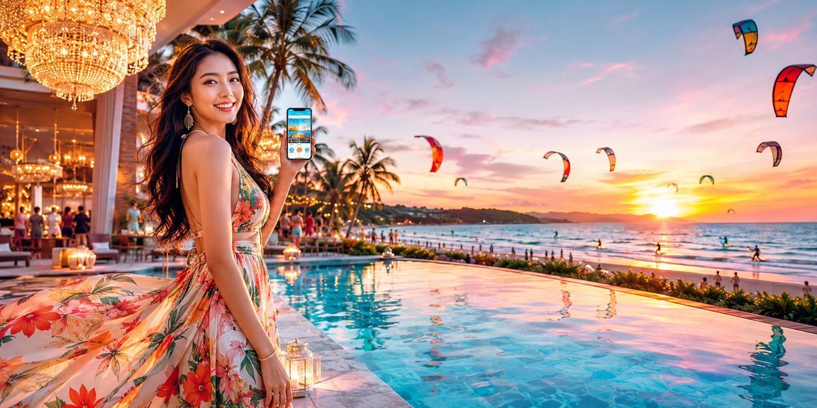 Không khí lễ hội mùa sự kiện thể thao tại Mũi Né với người chơi cá cược trực tuyến